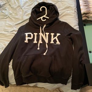 Pink black classic hoodie
